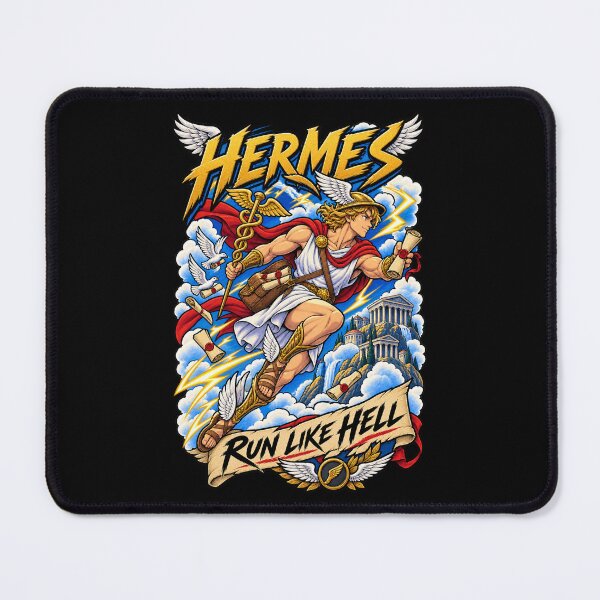 Item preview, Hermes Run Like Hell Greek Messenger God designed and sold by Gabriela Mihai.