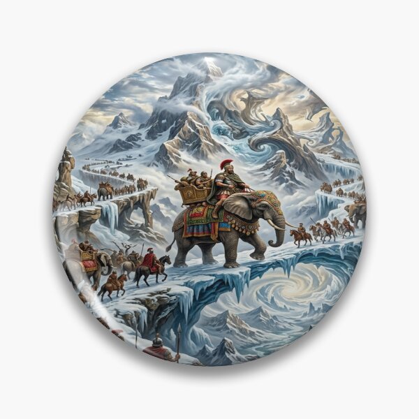 Item preview, Hannibal's Surreal Elephant Crossing the Alps designed and sold by Solomon-Ent-144.