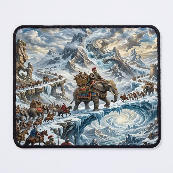 Item preview, Hannibal's Surreal Elephant Crossing the Alps designed and sold by Solomon-Ent-144.