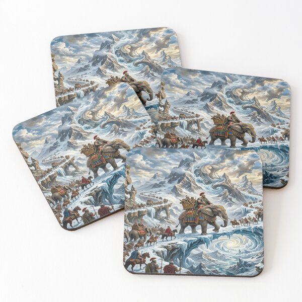 Item preview, Hannibal's Surreal Elephant Crossing the Alps designed and sold by Solomon-Ent-144.
