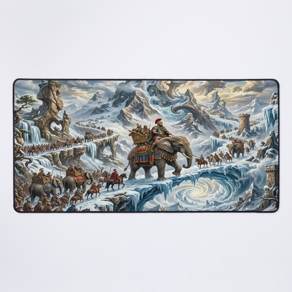 Item preview, Hannibal's Surreal Elephant Crossing the Alps designed and sold by Solomon-Ent-144.