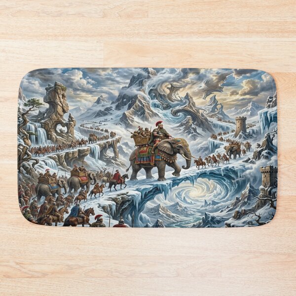 Item preview, Hannibal's Surreal Elephant Crossing the Alps designed and sold by Solomon-Ent-144.