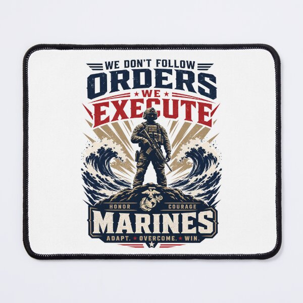 Item preview, Navy Seal Soldier Marine We Don't Follow Orders We Execute Them Motivational Slogan gift for Armed Forces Marines designed and sold by LD ART.