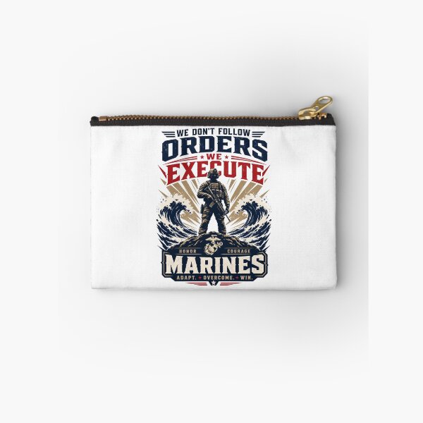 Item preview, Navy Seal Soldier Marine We Don't Follow Orders We Execute Them Motivational Slogan gift for Armed Forces Marines designed and sold by LD ART.