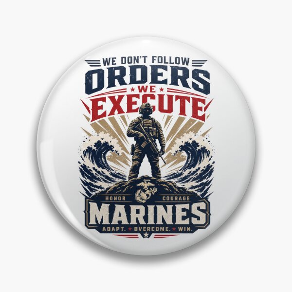 Item preview, Navy Seal Soldier Marine We Don't Follow Orders We Execute Them Motivational Slogan gift for Armed Forces Marines designed and sold by LD ART.