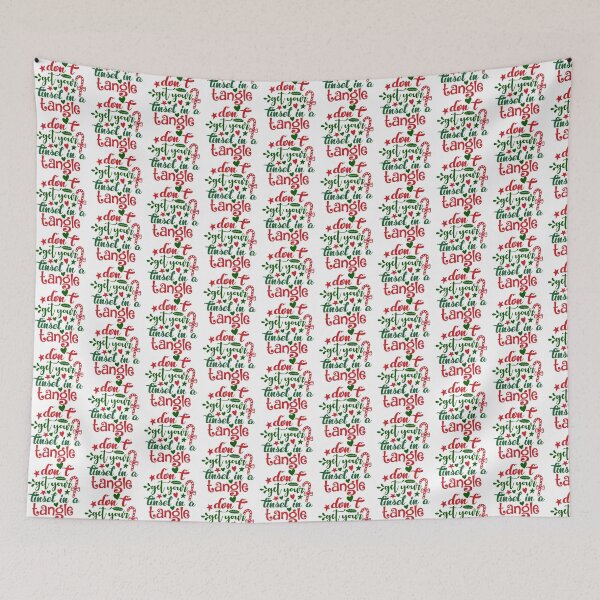 Item preview, Don’t Get Your Tinsel in a Tangle Funny Christmas Design Quote designed and sold by FuzionRaptor.