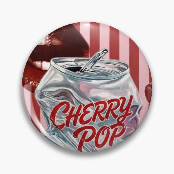Item preview, Cherry Pop Retro Aesthetic | Y2K Coquette Soda Can Art designed and sold by Ladybug223.