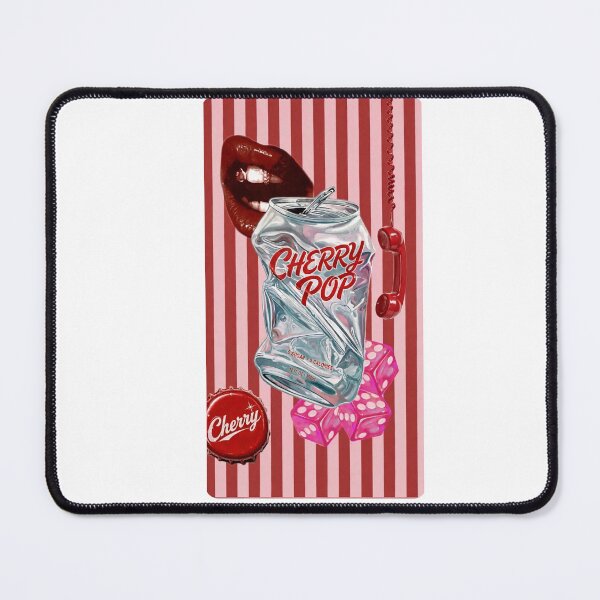Item preview, Cherry Pop Retro Aesthetic | Y2K Coquette Soda Can Art designed and sold by Ladybug223.