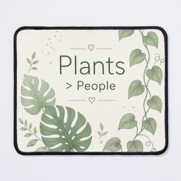 Item preview, Plants Over People - Funny Plant Lover Minimalist Indoor Gardening designed and sold by IbericoStudio.