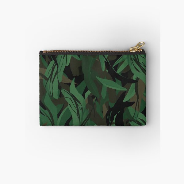 Item preview, Tropical Jungle Leaves Abstract Camouflage Pattern designed and sold by IntelliMindDesigns.