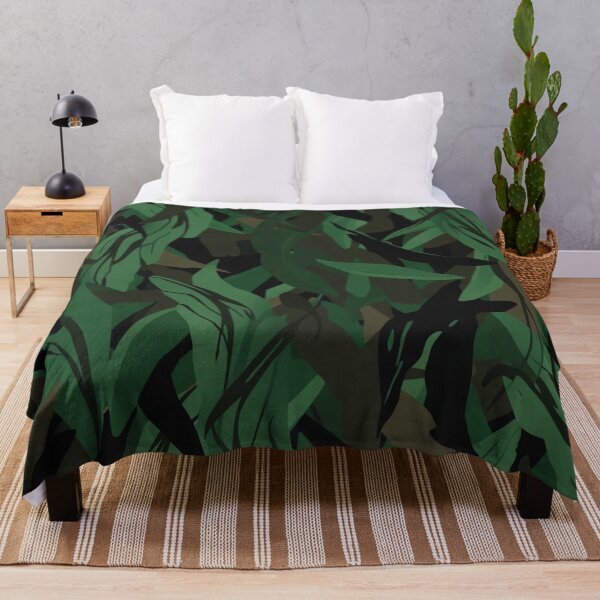 Item preview, Tropical Jungle Leaves Abstract Camouflage Pattern designed and sold by IntelliMindDesigns.