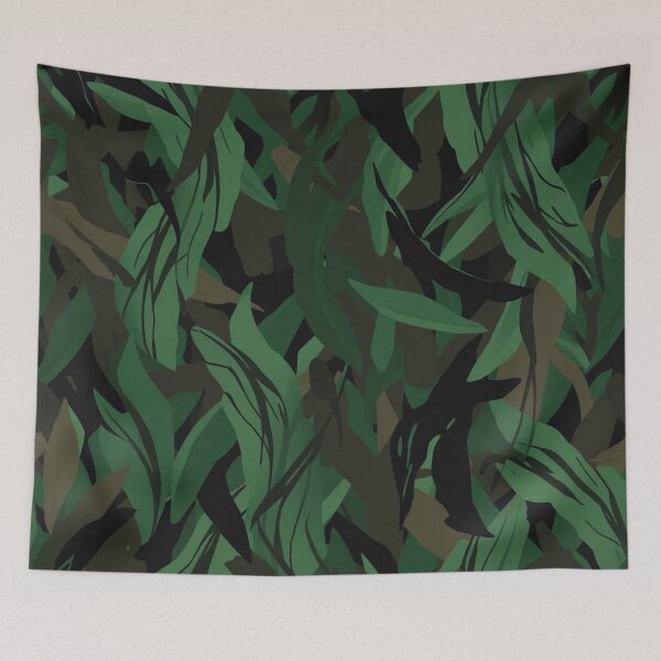 Item preview, Tropical Jungle Leaves Abstract Camouflage Pattern designed and sold by IntelliMindDesigns.