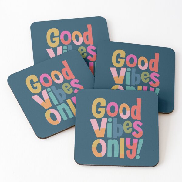 Item preview, Good Vibes Only Colorful Motivational Illustration designed and sold by NosandEdgy.