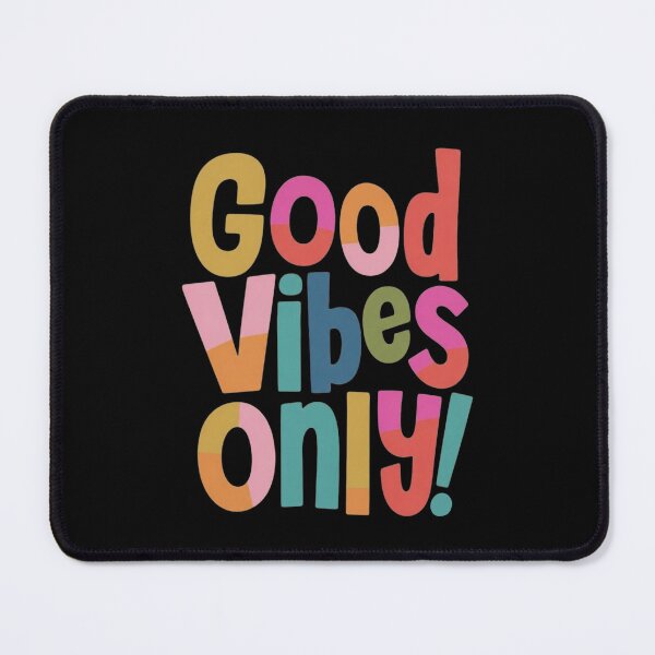 Item preview, Good Vibes Only Colorful Motivational Illustration designed and sold by NosandEdgy.