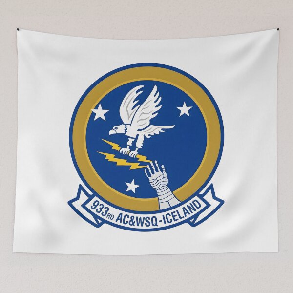Item preview, USAF 933rd Aircraft Control and Warning Squadron Iceland Patch    designed and sold by CharlieDesings.