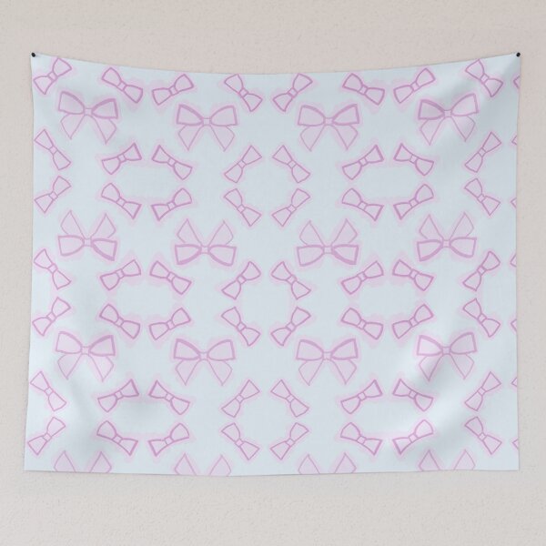 Item preview, Cute pink ribbon bow pattern in pencil style designed and sold by FoxPix.