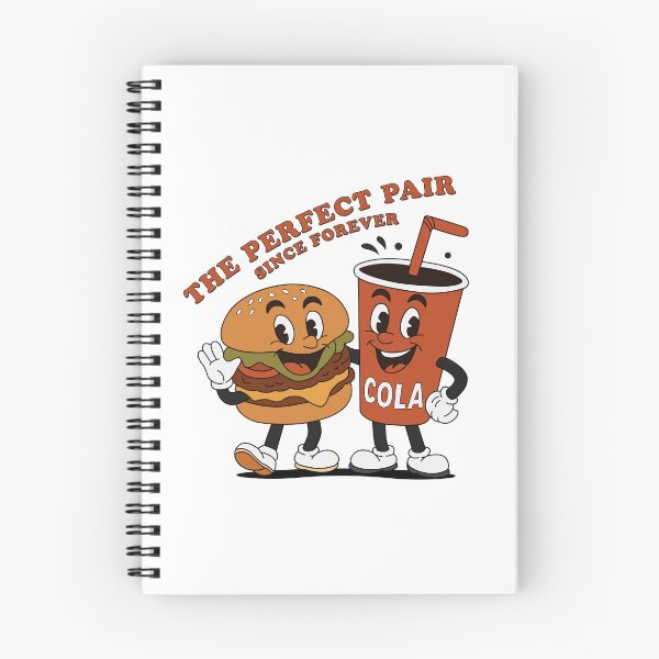 Item preview, Vintage Retro Hamburger Cola Mascot - The Perfect Pair designed and sold by KozbiDesign.