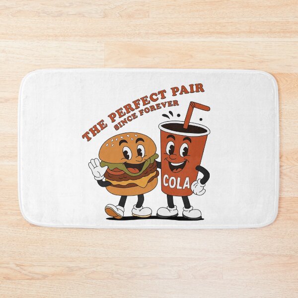 Item preview, Vintage Retro Hamburger Cola Mascot - The Perfect Pair designed and sold by KozbiDesign.