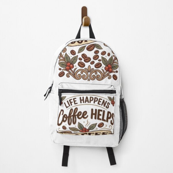 Item preview, Life Happens Coffee Helps Vintage Retro Coffee Lover Quote designed and sold by Salma.Store.