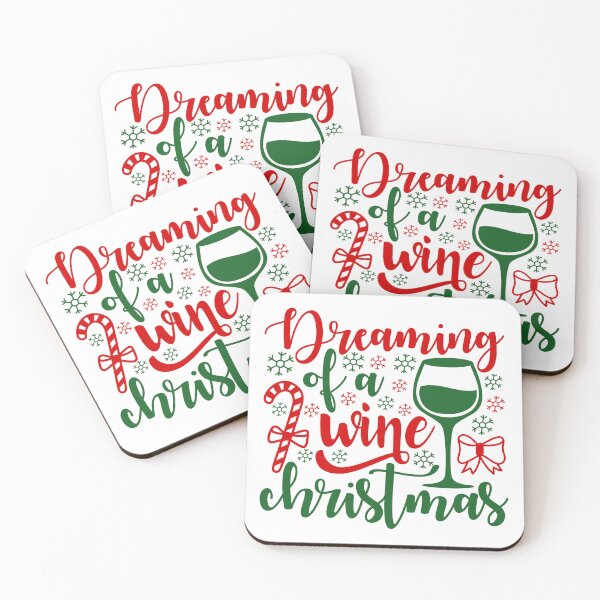 Item preview, Dreaming of a Wine Christmas Funny Holiday Quote designed and sold by FuzionRaptor.