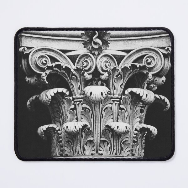 Item preview, Corinthian capital column, Edouard Baldus, Pl. 7 Nouveau Louvre, Exteriors, 1869-1875, photogravure vintage black and white photograph for wall decor designed and sold by Astrid Arkhangelsky.