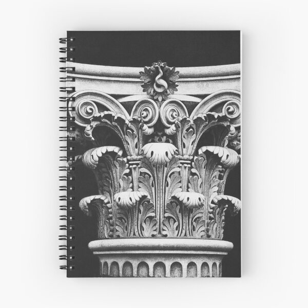 Item preview, Corinthian capital column, Edouard Baldus, Pl. 7 Nouveau Louvre, Exteriors, 1869-1875, photogravure vintage black and white photograph for wall decor designed and sold by Astrid Arkhangelsky.