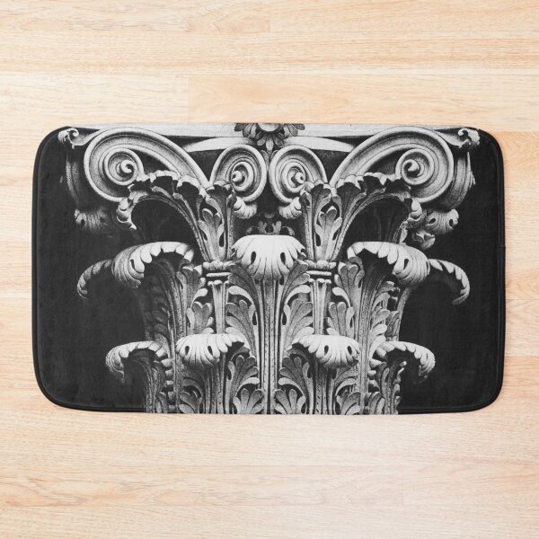 Item preview, Corinthian capital column, Edouard Baldus, Pl. 7 Nouveau Louvre, Exteriors, 1869-1875, photogravure vintage black and white photograph for wall decor designed and sold by Astrid Arkhangelsky.
