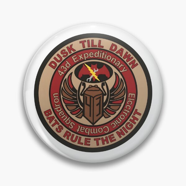 Item preview, USAF 43d Expeditionary Electronic Combat Squadron Dusk Till Dawn Patch    designed and sold by CharlieDesings.