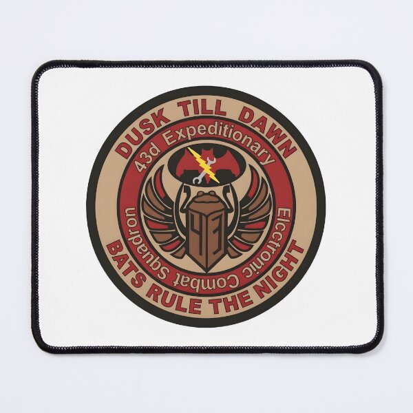 Item preview, USAF 43d Expeditionary Electronic Combat Squadron Dusk Till Dawn Patch designed and sold by CharlieDesings.