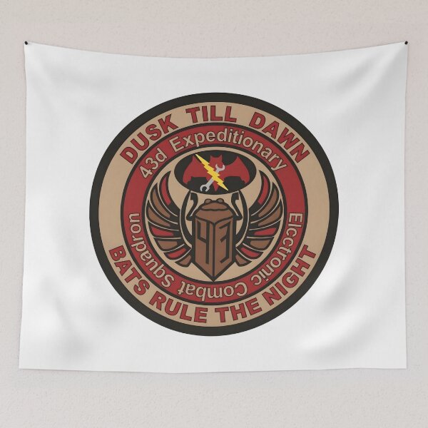Item preview, USAF 43d Expeditionary Electronic Combat Squadron Dusk Till Dawn Patch    designed and sold by CharlieDesings.