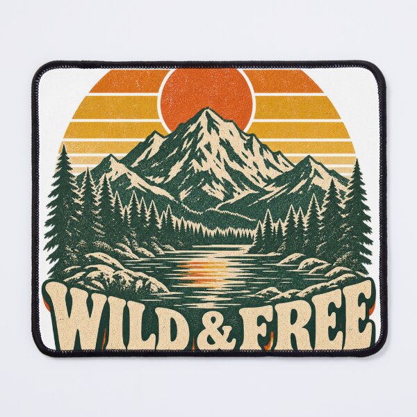 Item preview, Vintage Mountain Wilderness Sunset Nature Adventure designed and sold by jankizkhan.