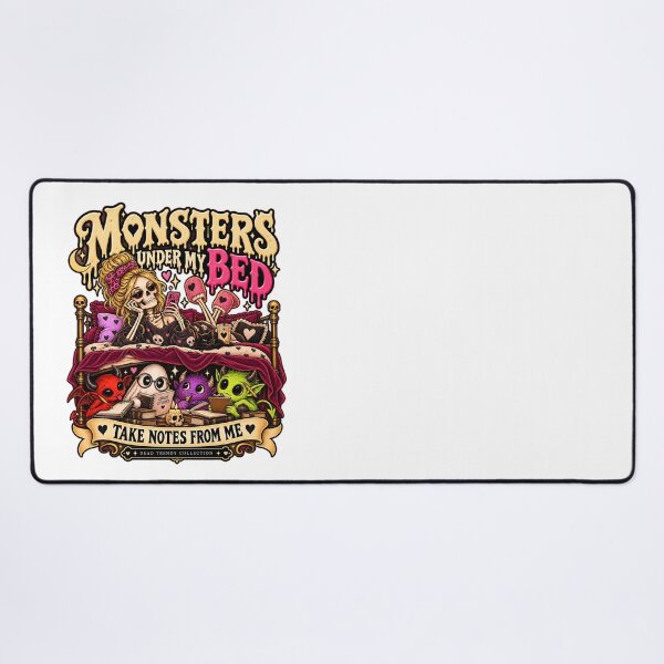 Item preview, ⚡Dead Trendy Collection ⚡- Monsters Under My Bed Take Notes From Me designed and sold by WheelieGdArt.