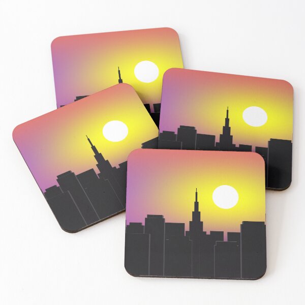 Item preview, Metropolitan Twilight: City Skyline Sunset designed and sold by ArtisticJump.