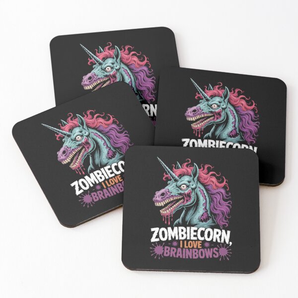 Item preview, ZOMBIECORN, I LOVE BRAINBOWS designed and sold by jkrphoto.