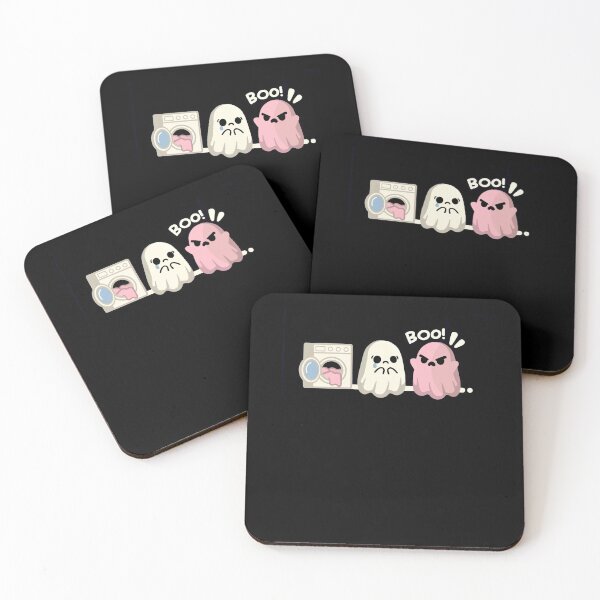 Item preview, Funny Laundry Ghost Pink Halloween Boo Cute Chibi Spooky Humor designed and sold by DevilMayCrySh.