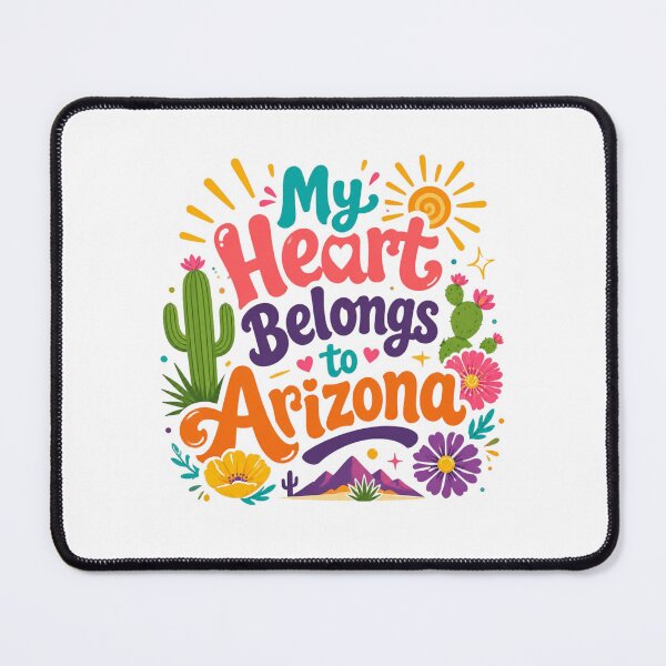 Item preview, My Heart Belongs to Arizona - Cute Souvenir Travelers Gift for Men Women & Kids designed and sold by Mozaic Clothes.