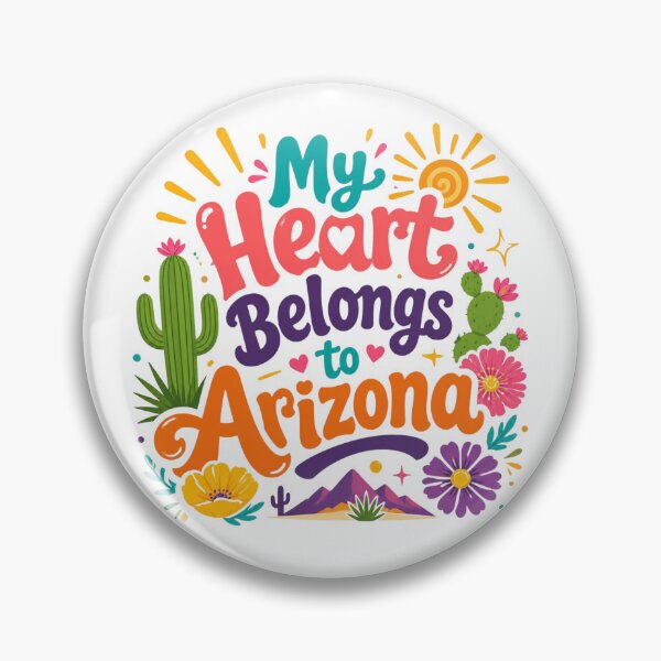 Item preview, My Heart Belongs to Arizona - Cute Souvenir Travelers Gift for Men Women & Kids  designed and sold by Mozaic Clothes.