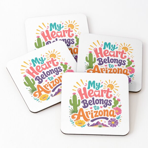 Item preview, My Heart Belongs to Arizona - Cute Souvenir Travelers Gift for Men Women & Kids  designed and sold by Mozaic Clothes.