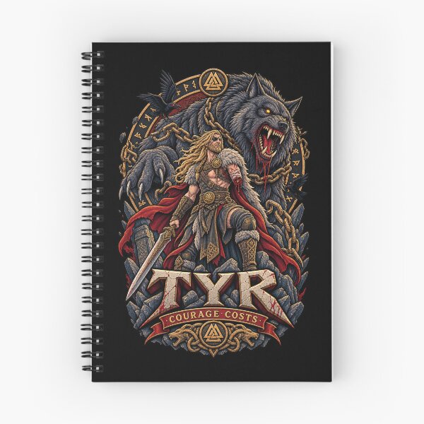Item preview, Tyr and Fenrir Courage Costs Norse Mythology designed and sold by Gabriela Mihai.