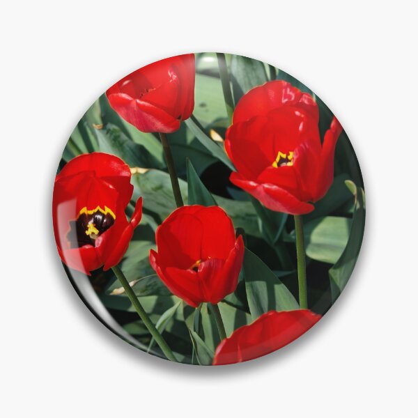 Item preview, Crimson Blooms: Vibrant Red Tulips in Spring designed and sold by ArtworkNorth.