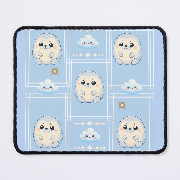 Item preview, Kawaii Cute Seal Clouds designed and sold by Azurart2.