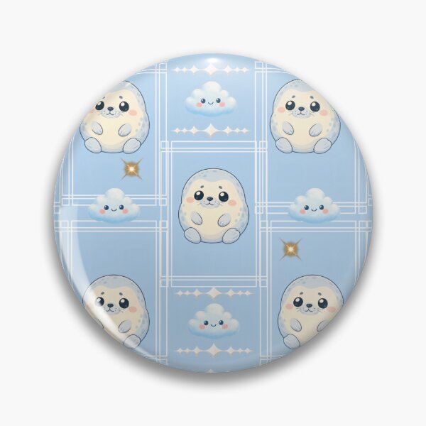 Item preview, Kawaii Cute Seal Clouds designed and sold by Azurart2.