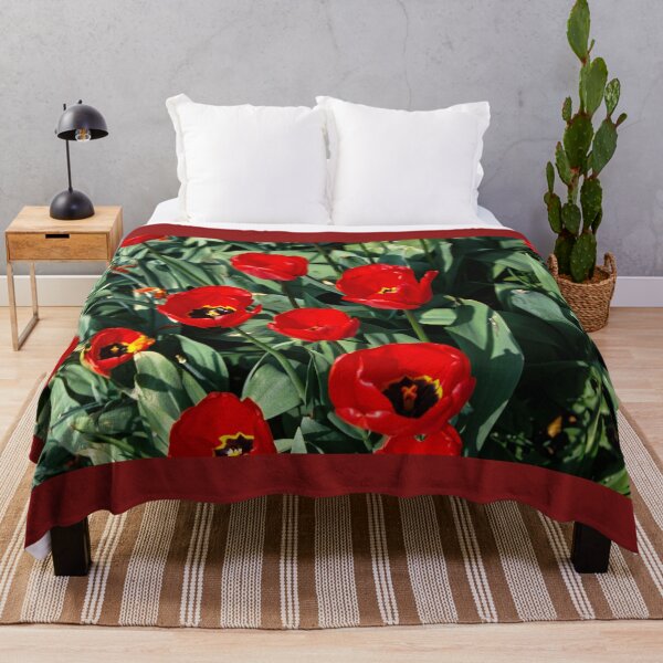 Item preview, Crimson Blooms: Vibrant Red Tulips in Spring designed and sold by ArtworkNorth.