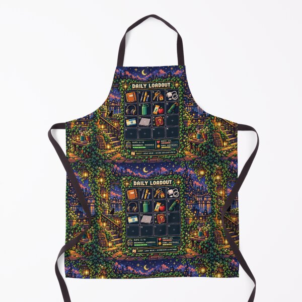 Item preview, Daily Loadout – Retro RPG Inventory Backpack Design designed and sold by astersgraphics.