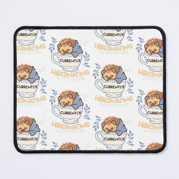 Item preview, Currently Hibernating Cute Hedgehog In Teacup Sleeping Winter Lover designed and sold by DevilMayCrySh.