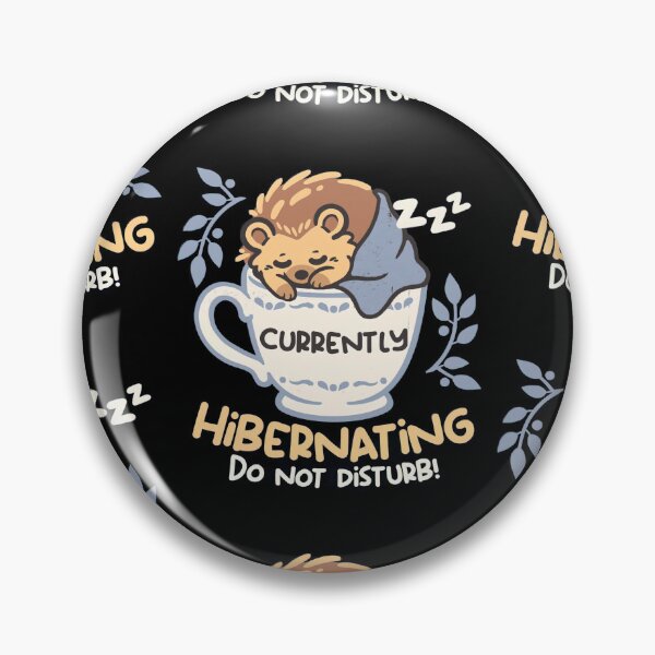 Item preview, Currently Hibernating Cute Hedgehog In Teacup Sleeping Winter Lover designed and sold by DevilMayCrySh.