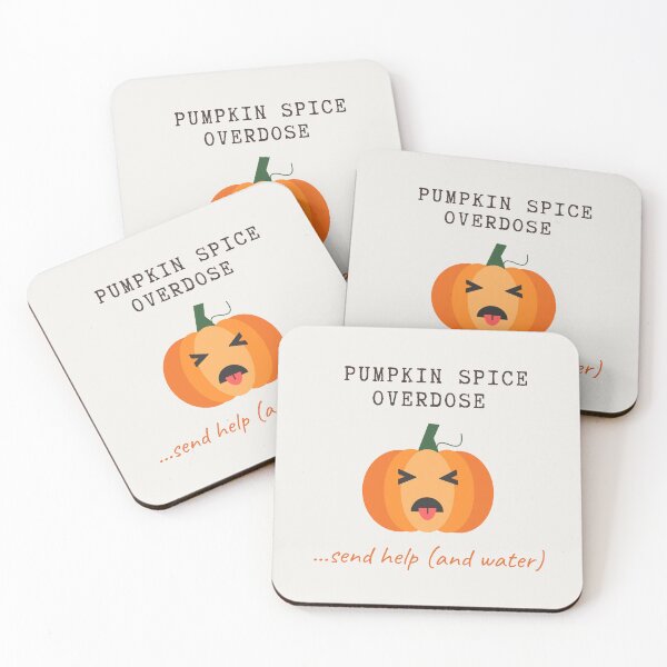 Item preview, Pumpkin Spice Overdose Funny Fall Pumpkin Minimalist Art Print & Greeting Card designed and sold by OlhaTironArt.