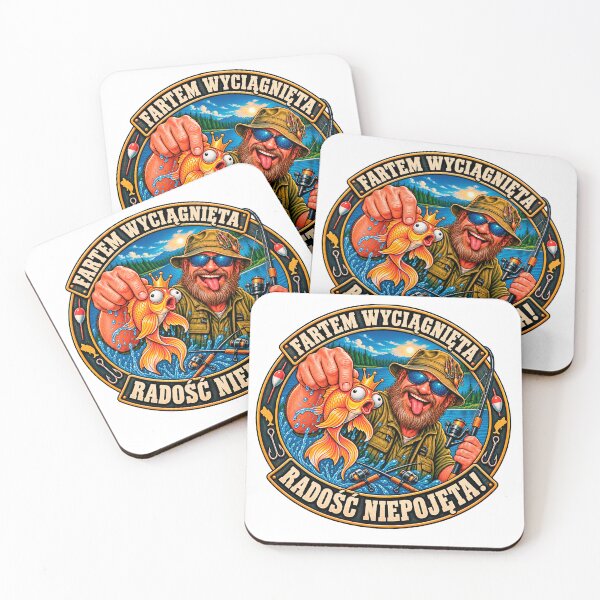 Item preview, Lucky Fishing Catch Polish Quote Funny Angler designed and sold by CrazySzoopWorld.
