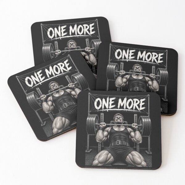Item preview, One More Rep Bodybuilding Gym Motivation designed and sold by CrazySzoopWorld.