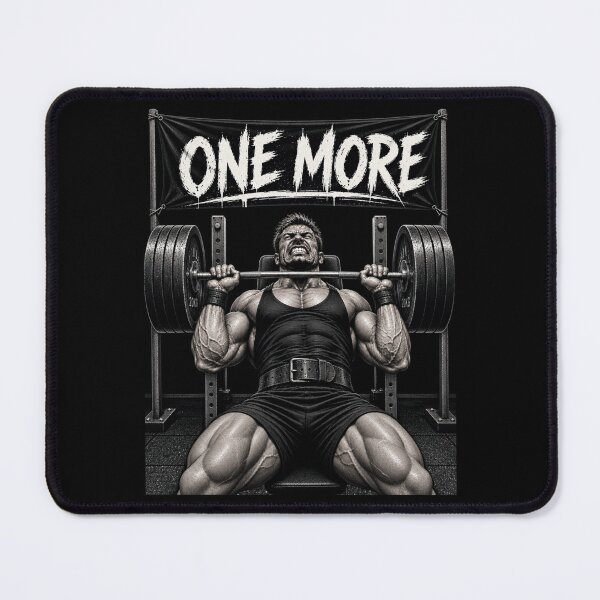 Item preview, One More Rep Bodybuilding Gym Motivation designed and sold by CrazySzoopWorld.